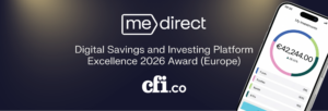 MeDirect Group has won the Digital Savings and Investing Platform Excellence Award 2026 (Europe). This award, presented by Capital Finance International (CFI.co),