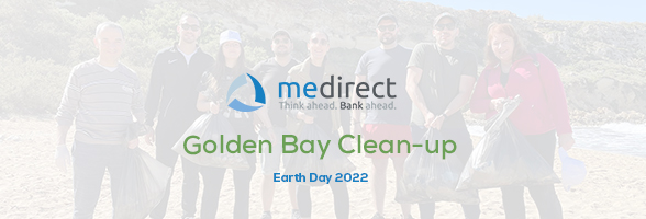 In honour of this year’s Earth Day, MeDirect held its own clean-up day