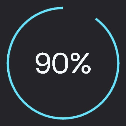 90%