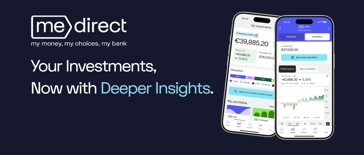 MeDirect has introduced enhancements to its investment platform, giving customers greater visibility into their portfolio and helping them make more informed decisions.