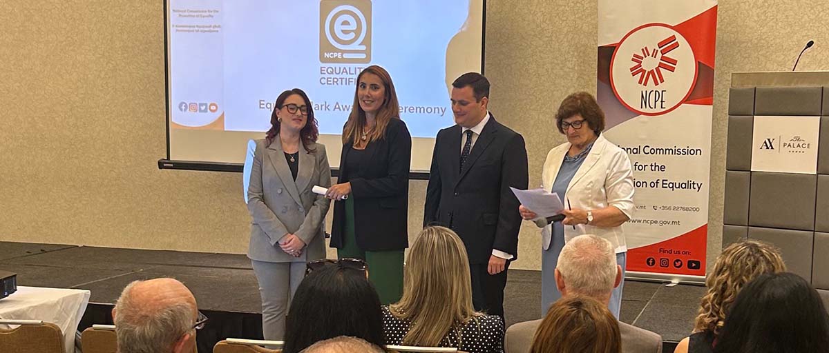 MeDirect Bank Malta receives the NCPE Equality Mark Re-Certification