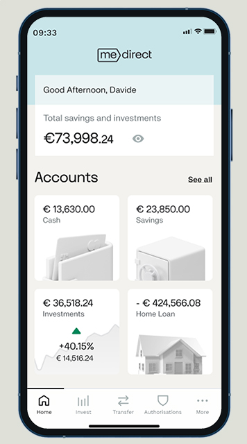 mobile app screenshot homepage