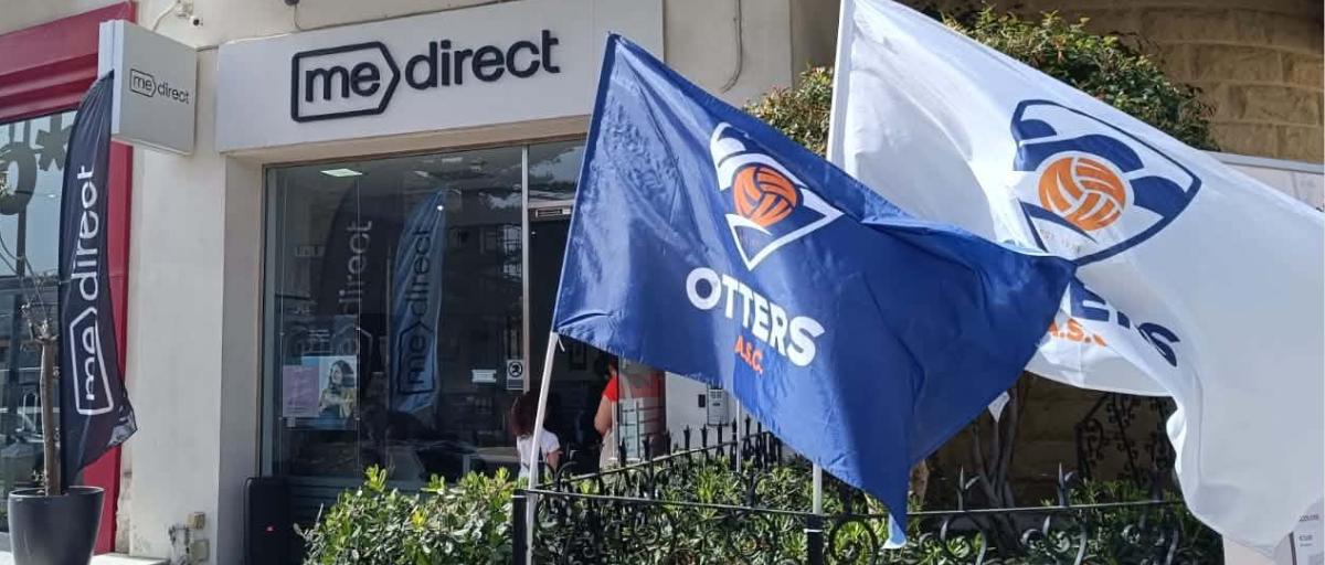 MeDirect’s branch in Victoria Gozo last weekend hosted the Otters ASC summer swimming school registration,